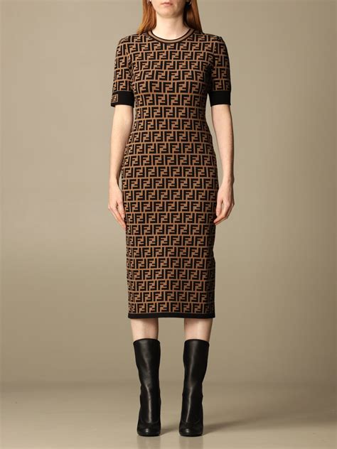 fendi brown leather dress|Fendi Leather Dresses for Women for sale .